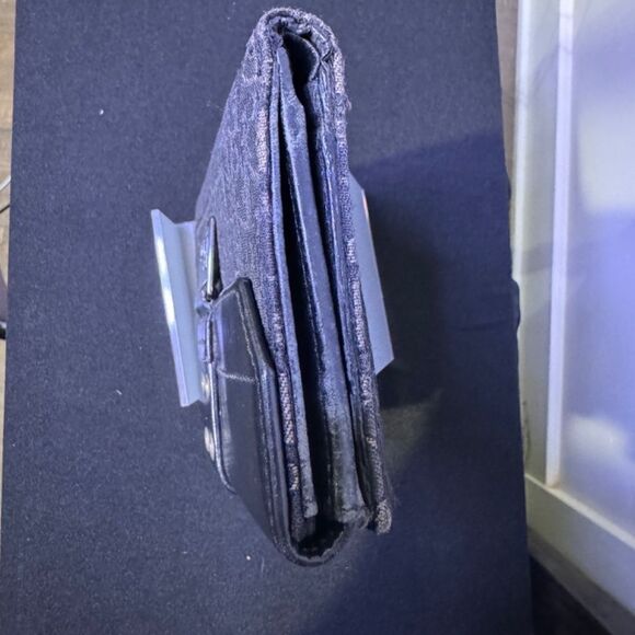 Christian Dior Black John Galliano Oblique Monogram Logo Canvas Wallet RARE!!! - Picture 5 of 11